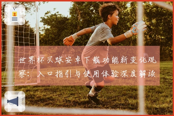 世界杯买球安卓下载功能新变化观察：入口指引与使用体验深度解读